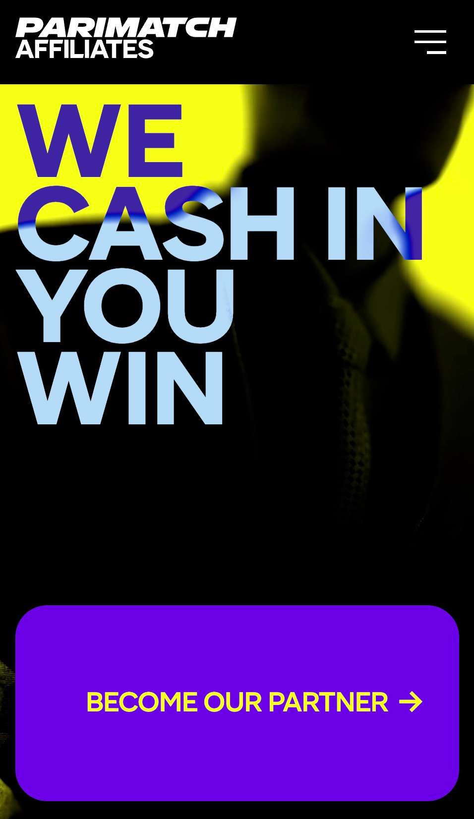 Affiliate program homepage